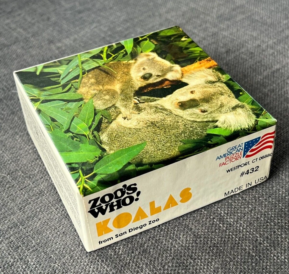 ZOO'S WHO! de colección Rompecabezas Koalas 100 piezas San Diego Zoo #432 - 7" x 7" Foto 1 de 4