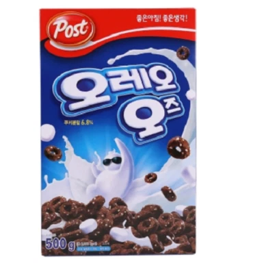 Korean Breakfast Food Dongsuh Post OREO O'S Cereal 500g(17.6oz) — 第 1/3 张图片