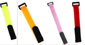 8 Zoll wiederverwendbare Haken & Schlaufe ~ Kabelbinder Nylonbänder in 4 Farben, USA Verkäufer - Bild 1 von 9