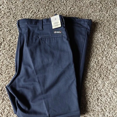 NEW 42x30 Bulwark Men's Navy Midweight Excel FR Flame resistant Work Pants - Image 1 of 4