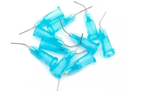 1UP Racing Curved Steel Tire Glue Tips (10) - Thin - Blue - 10202 23g - Picture 1 of 3