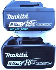 (2) New Genuine Makita BL1850B-2 18V Batteries 5.0 AH LED Gauge 18 Volt LXT