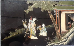 Vintage lackierte vietnamesische Wandbilder - Bild 1 von 1