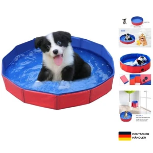 Faltbarer Hundepool PVC 58cm Durchmesser Wasserspiel für kleine Hunde - Bild 1 von 12