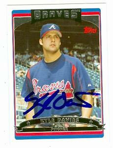Kyle Davies autographed baseball card (Atlanta Braves) 2006 Topps #239