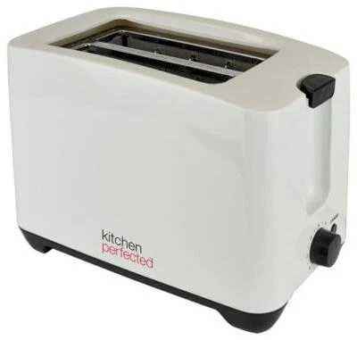 2 Slice Toaster, Cream and Black - E2020WI - Image 1 of 2