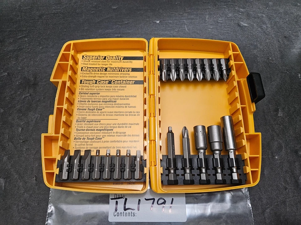 DEWALT 21 PC NUT DRIVER SET W/CASE #DW2161 (TL1791) - Image 1 of 4