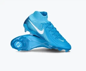 Nike Phantom Luna II Elite FG Blue Fury bianche taglia 8,5 - Foto 1 di 1