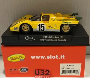 SLOT CAR SLOT.IT CA51C FERRARI 512M #15 24H LE MANS 1971 N.VACARELLA-JUNCADELLA - Imagen 1 de 8