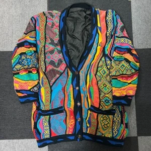 Cárdigan COOGI 3D Tejido Mercedes Algodón Multicolor Hombre Talla M - Imagen 1 de 3