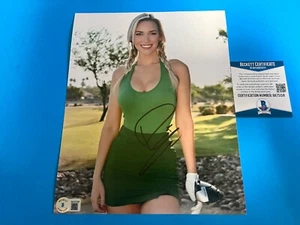 Paige Spiranac GOLF Sexy Signed Auto 8x10 Photo Beckett BAS COA - Picture 1 of 2