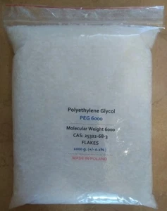 Polyethylene Glycol PEG 6000 - 1000 g. - Picture 1 of 2