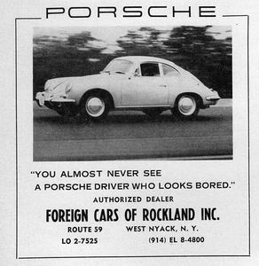 Porsche 356 C 1964 cupé anuncio impreso original - Imagen 1 de 1