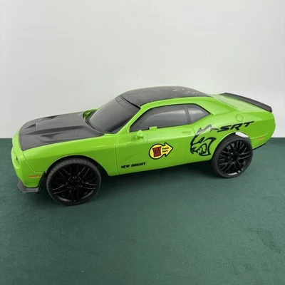 Dodge Challenger SRT HellCat New Bright RC Green  1:12 Scale No Remote - Image 1 of 4