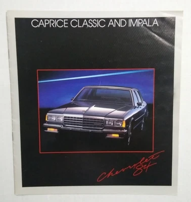 1984 Chevrolet Caprice And Impala Dealer Sales Brochure Booklet Foto 1 de 4