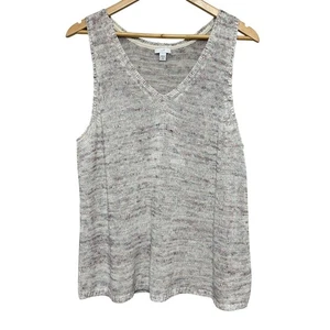 J. Jill ärmellos Strick Tank Pullover Damen XLP Konfetti mehrfarbig Baumwollmischung - Bild 1 von 10