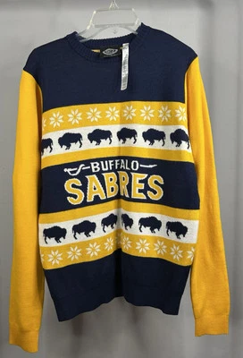 NHL Forever Collectibles Buffalo Sabres Holiday Sweater Men’s Size Medium - Image 1 of 3