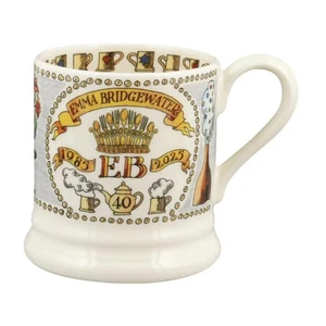 Tazza mezza pinta in terracotta inglese Emma Bridgewater 40 anni 1985-2025 - Foto 1 di 6
