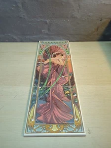 Mutya Ceramic Tile Mosaic "Evening Reverie" 1899 Art Nouveau Tiles Vintage Repro - Picture 1 of 12