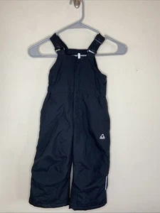 GERRY schwarz Fleece gefüttert Schnee Ski Latzhose Oberbekleidung Unisex Kleinkind Kind 2T - Bild 1 von 4