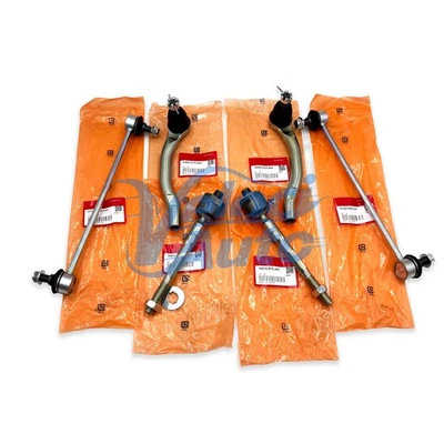 For 2007-2013 Acura MDX 6 pcs Front Outer +Inner Tie Rod Ends + stabilizer links Foto 1 de 4