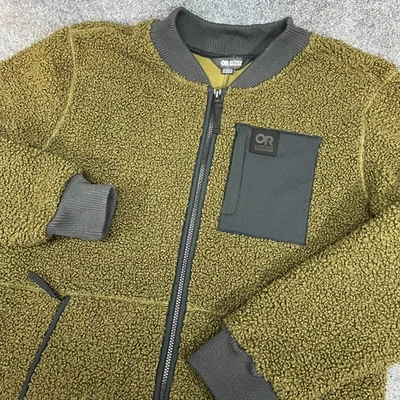 Chaqueta polar para mujer Outdoor Research Juneau Sherpa | LS | Verde oliva | Talla M Foto 1 de 4