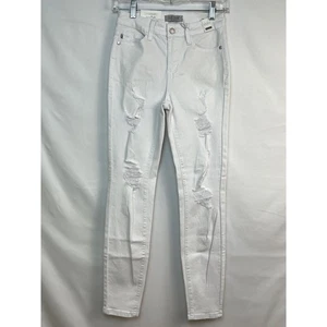 Neu mit Etikett Judy Blue Skinny Fit Damenjeans 1/25 weiß Destroyed High Waist Denim - Bild 1 von 10