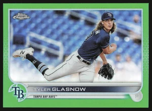 2022 Topps Chrome #152 Tyler Glasnow Green Refractor #68/99 - Picture 1 of 1