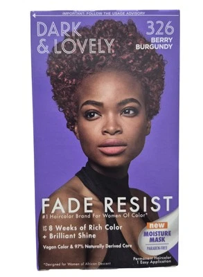 Dark & Lovely Fade Resist Berry Burgundy Rich Conditioning Hair Color #326 - image 1 of 4