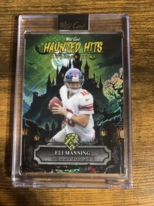 2025 Wild Card Haunted Hits Eli Manning 1/3 #HHCC-EM Green Haunted Castle - Picture 1 of 2
