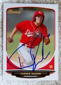 Cincinnati Reds Tanner Rahier Signed 2013 Bowman Card Auto - Imagen 1 de 1