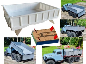 FMS Atlas 6x6 RC Crawlers Rear Bucket Carrige 1/18 ROCHOBBY FCX24 Wagon Truck - Picture 1 of 8