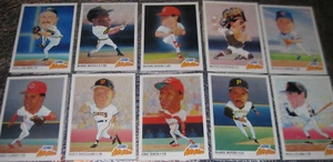 JUEGO DE CARTAS ALLSTARS Barry Bonds LARKIN Will Clark Sandberg Santiago 1991 Puntuación - Imagen 1 de 1