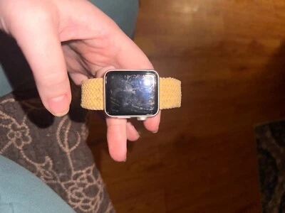 Used in Good Condition Silver Apple Watch Series 3 38 mm Case  - Image 1 of 4