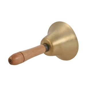 Brass Hand Bell Loud Call Bell Handbell Desk Ringbell for Wedding U5L1 - Picture 1 of 7