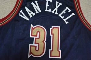 AUTOGRAPHED Vintage Denver Nuggets NICK VAN EXEL Authentic Jersey Size 52 REEBOK - Picture 1 of 7