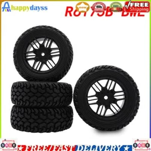 4Pcs 75mm Front Rear Tires Wheels 12mm Hex for HSP HPI 1/10 Buggy Car (Black) - Bild 1 von 12
