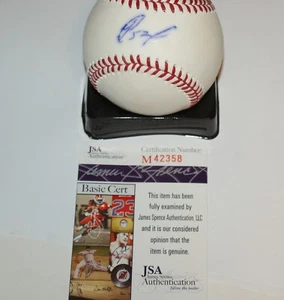 Yoenis Cespedes SIGNED BASEBALL NEW YORK METS RAWLINGS OMLB JSA 42358 COA - Picture 1 of 1