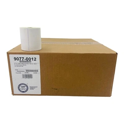 50 rollos de papel de 2 capas sin carbono de 3" X 100' rollos de punto de venta blanco/canario 9077-0012 Foto 1 de 4