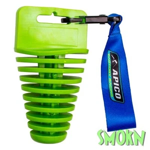 Tapón de escape 4 tiempos escape verde Apico con cordón azul corto - Imagen 1 de 3