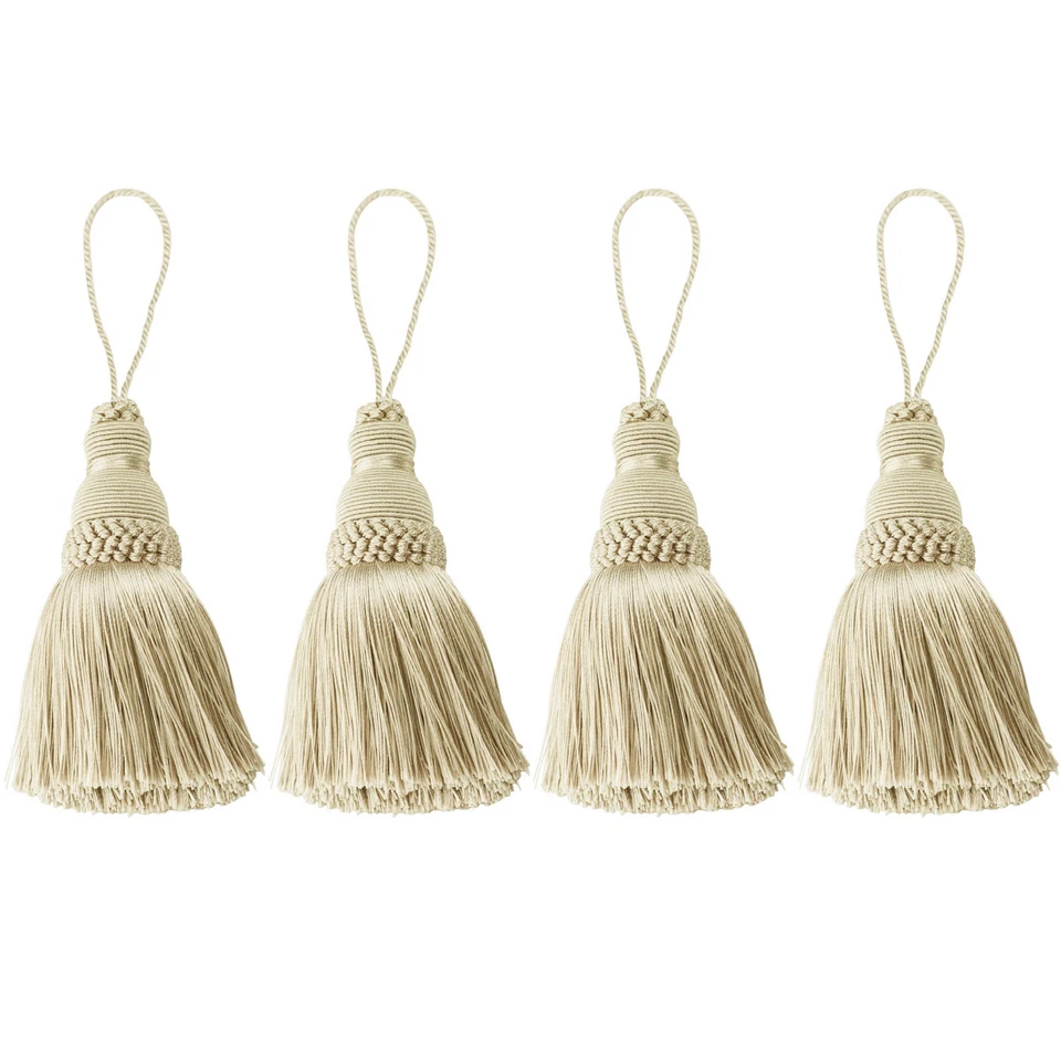 4 piezas Llave de Seda Borla Flecos Borla Artesanía Hágalo Usted Mismo Accesorios Decoración del Hogar 5 Colores Foto 1 de 1
