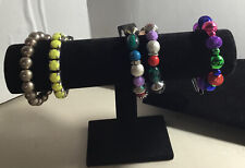 Taramanda Stretch Bracelets - 5 Multi-Colored Bracelets.