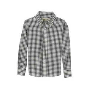 Wrangler Boy's Riata Long Sleeve Button GREEN/BLACK - Picture 1 of 1
