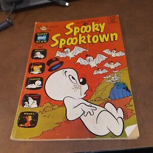 SPOOKY SPOOKTOWN 27 Harvey Giant Comics 1968 silver age The Tuff Little Ghost tv