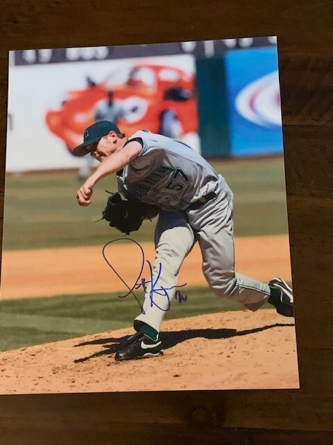 Foto autografiada de Scott Kazmir de 8x10 Foto 1 de 1