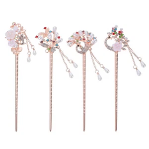4pcs Delicate Hair Chopsticks Ancient Style Pearl Decoration for Women - Picture 1 of 14