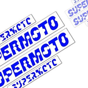 Blue Supermoto Decal Spoke Sticker For YAMAHA XT 250X 10 11 12 13 14 15 16 17 18 - Picture 1 of 5