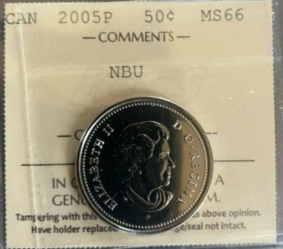 Canada - 50 cents - 2005P - NBU - ICCS Certified - MS-66 - Image 1 of 3