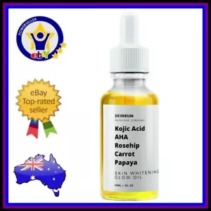 Dark Skin Whitening Lightening AHA Brightening Serum Dark Spot Acne Glow Oil - Picture 1 of 4