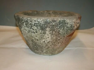 Antique Heavy Large Stone Mortar Kitchen Bowl - Picture 1 of 8